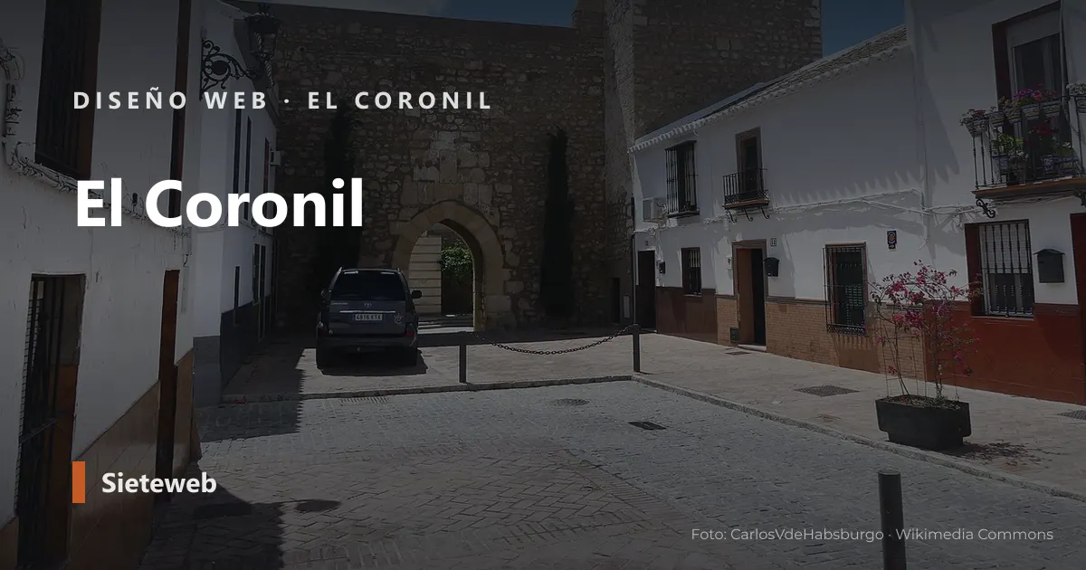Vista de El Coronil, donde Sieteweb diseña webs para pymes