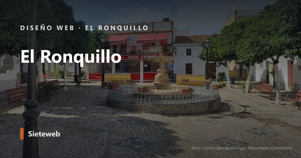 Vista de El Ronquillo, donde Sieteweb diseña webs para pymes