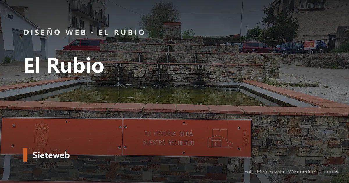 Vista de El Rubio, donde Sieteweb diseña webs para pymes